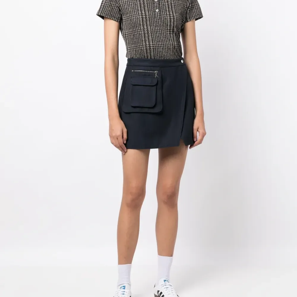 Клетчатая рубашка поло с нашивкой-логотипом