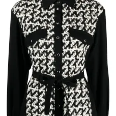 Рубашка из букле с завязками