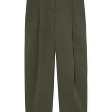 Укороченные брюки с завышенной талией