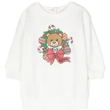 Платье-толстовка с принтом Teddy Bear