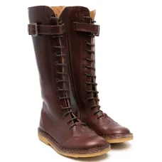 Сапоги на шнуровке