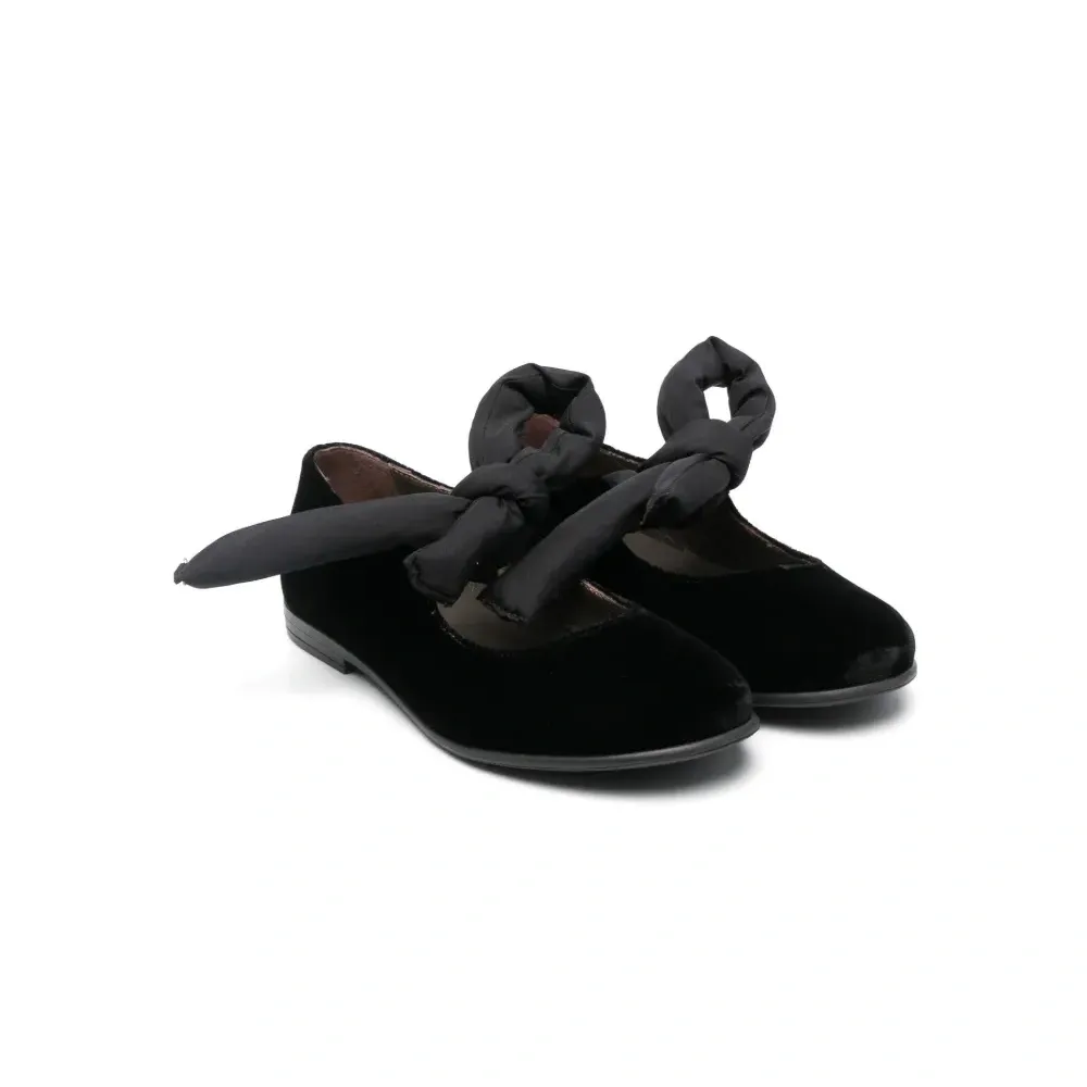 Бархатные балетки