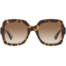 Солнцезащитные очки в квадратной оправе черепаховой расцветки