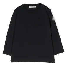 Толстовка с круглым вырезом и вышитым логотипом