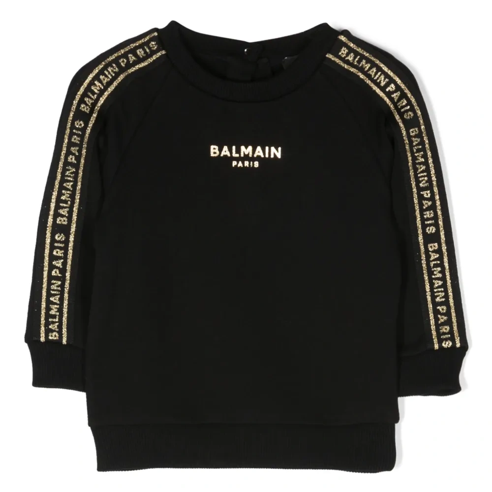 Logo-tape crew-neck sweatshirt