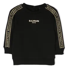 Logo-tape crew-neck sweatshirt