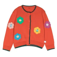 Кардиган с цветочной аппликацией Кардиган с цветочной аппликацией