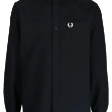 Рубашка оксфорд с вышитым логотипом Рубашка оксфорд с вышитым логотипом