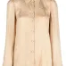 Satin jacquard long-sleeve shirt