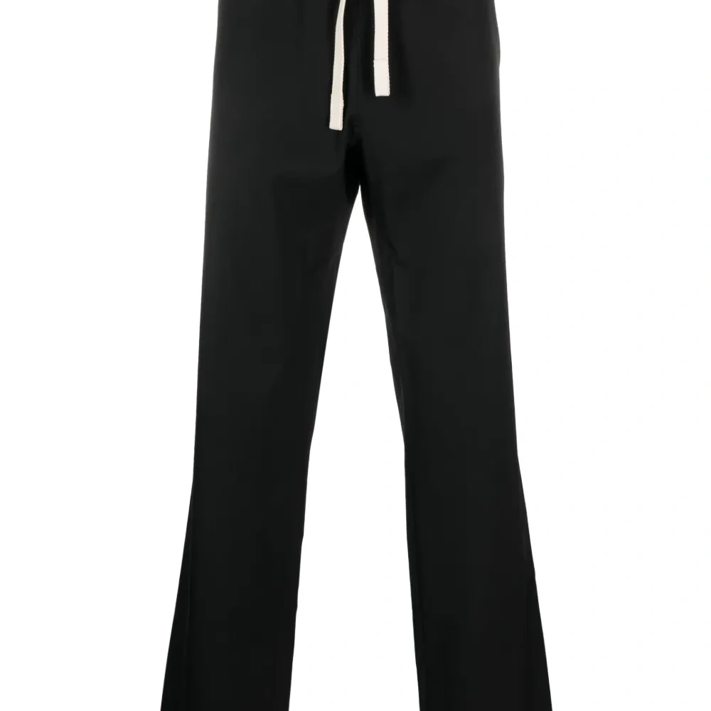 Прямые брюки с монограммой