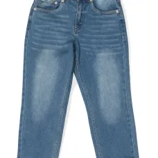 Прямые джинсы средней посадки