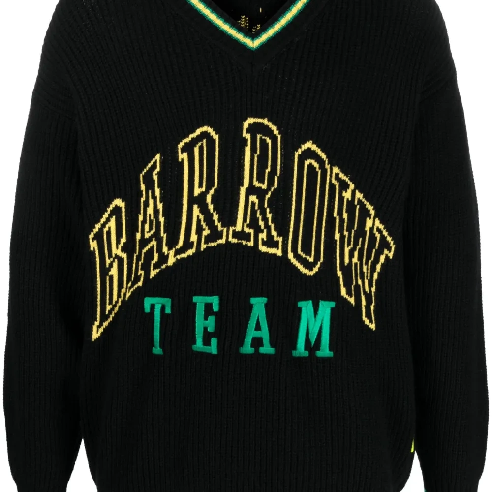 Джемпер вязки интарсия с логотипом