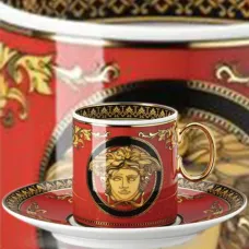 Кофейная пара для эспрессо с принтом Medusa