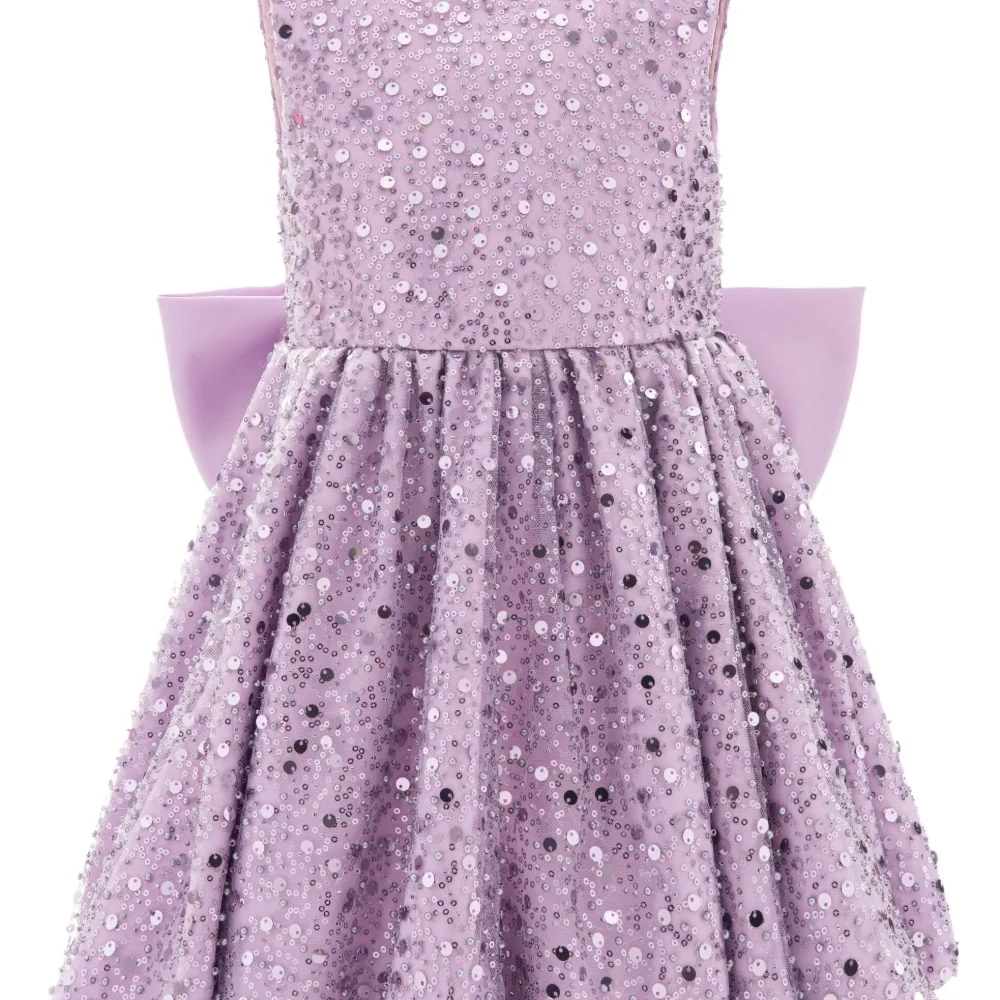 Платье Ainsley с объемным бантом и пайетками