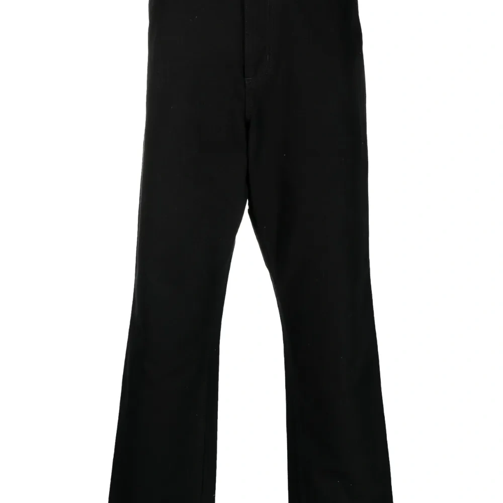 Прямые брюки с нашивкой-логотипом