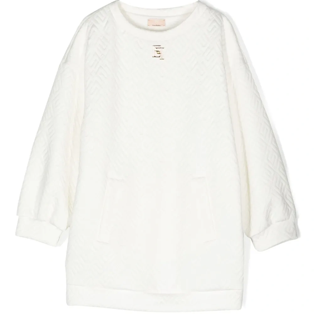 Платье миди с монограммой