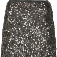Юбка с завышенной талией и пайетками Юбка с завышенной талией и пайетками