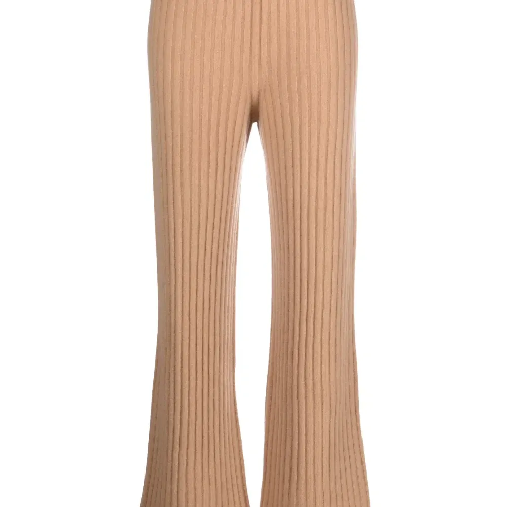 Брюки в рубчик с нашивкой-логотипом