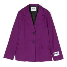 Однобортный блейзер с нашивкой-логотипом Однобортный блейзер с нашивкой-логотипом