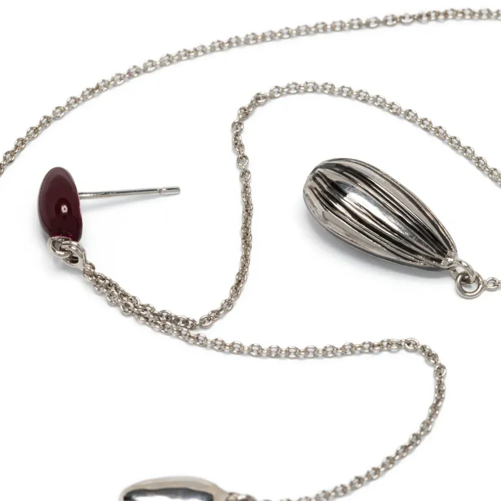 Серьги-подвески с бусинами