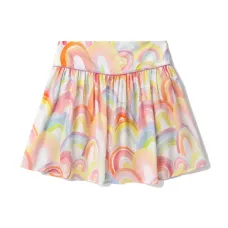 Расклешенная юбка с акварельным принтом Расклешенная юбка с акварельным принтом