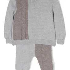 Комплект из топа и брюк фактурной вязки