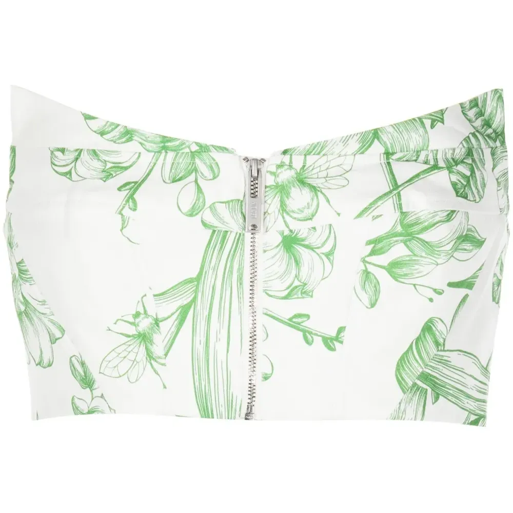 Топ с цветочным принтом