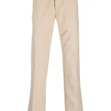 Прямые брюки с вышитым логотипом