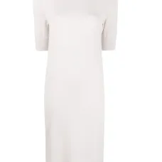 Шерстяное платье миди в рубчик Шерстяное платье миди в рубчик