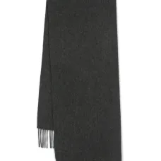 Кашемировый шарф с бахромой