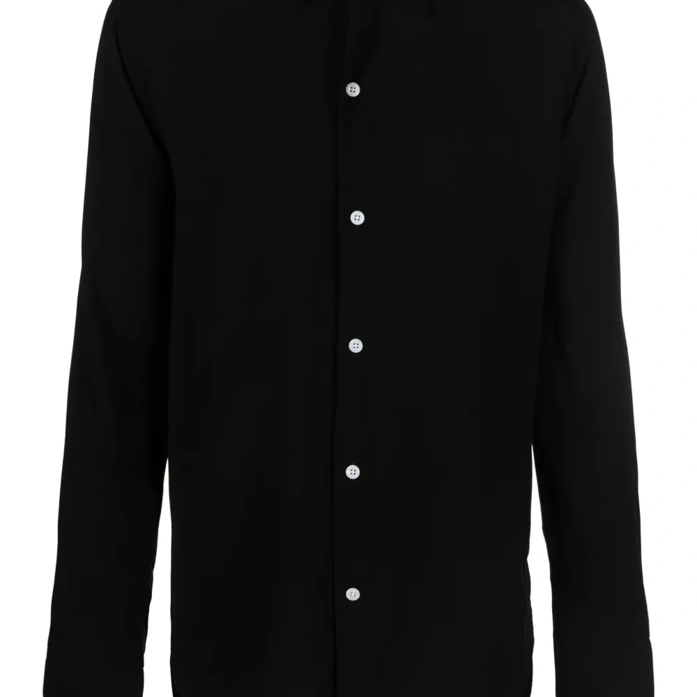 Рубашка с длинными рукавами и заостренным воротником