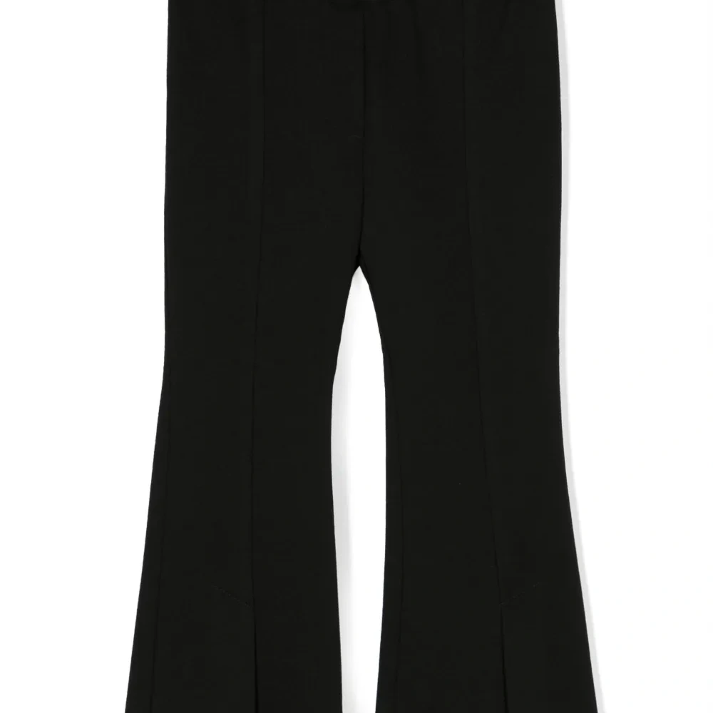 Расклешенные брюки с эластичным поясом