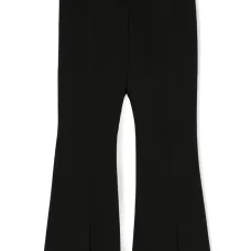 Расклешенные брюки с эластичным поясом