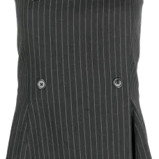 Топ-бандо в тонкую полоску