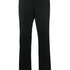 Зауженные брюки со складками