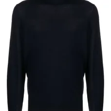 Шерстяной джемпер с высоким воротником