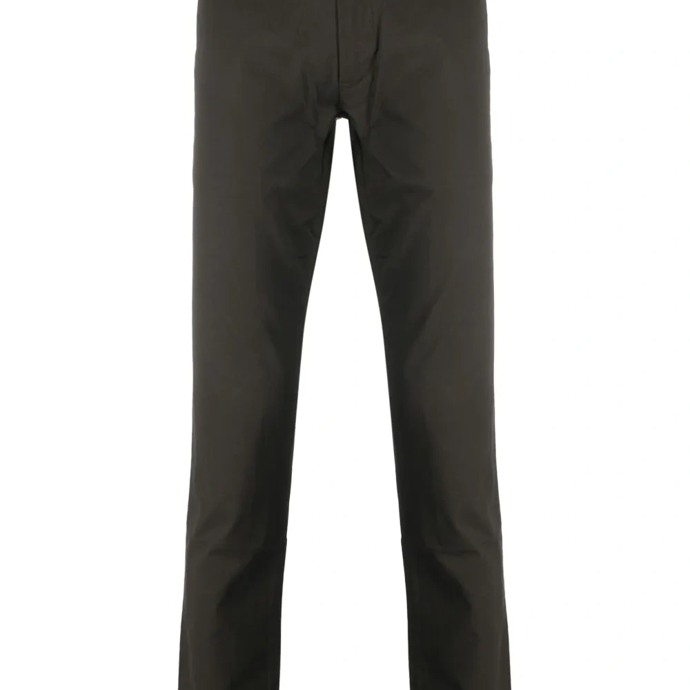 straight-leg stretch-cotton trousers
