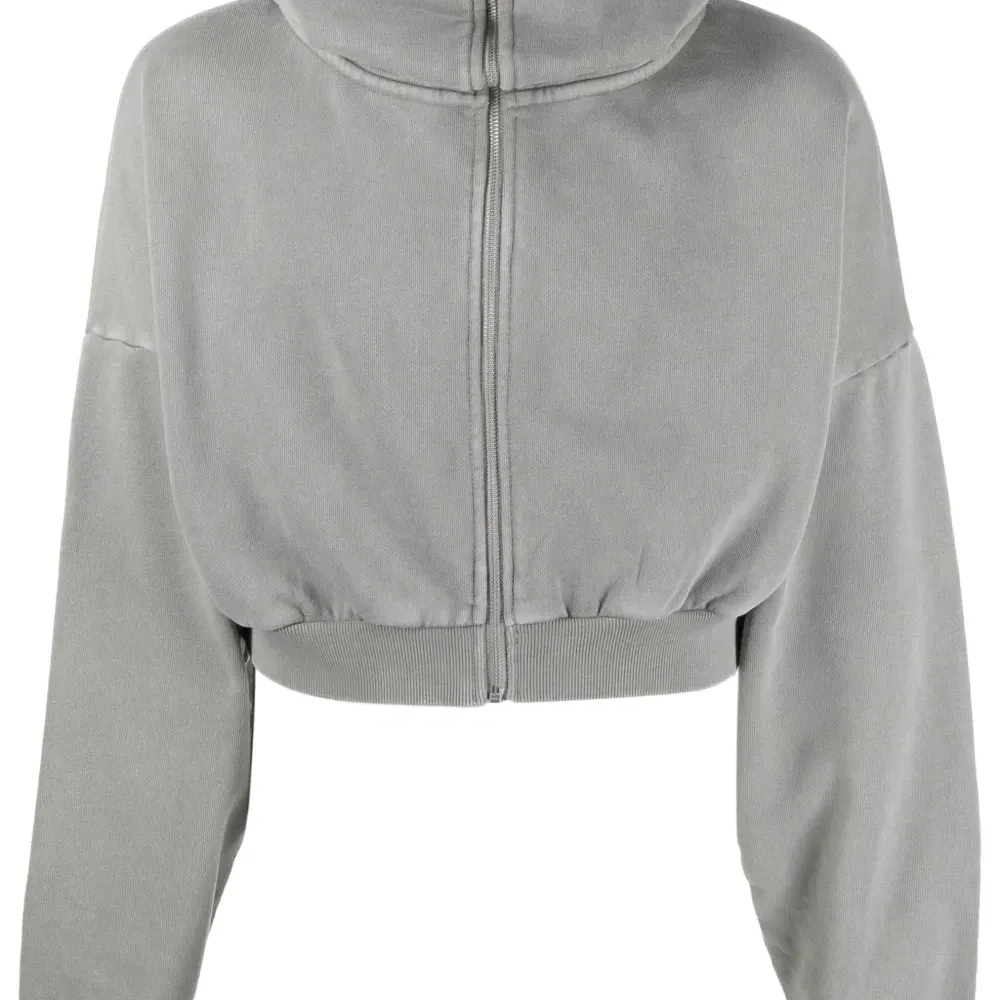 Худи на молнии с воротником-стойкой