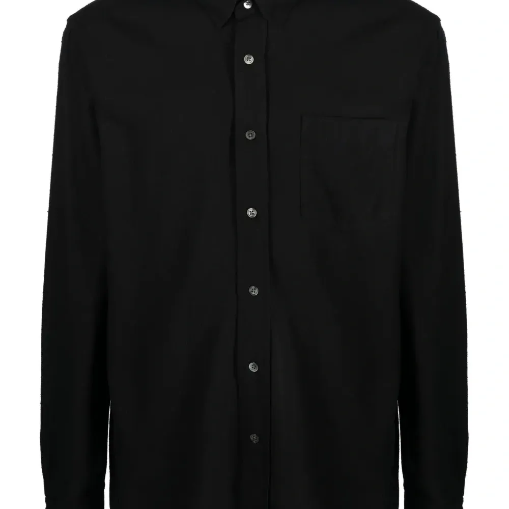 Шелковая рубашка с длинными рукавами