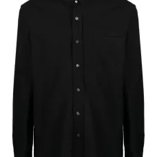 Шелковая рубашка с длинными рукавами