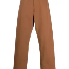 Широкие джинсы с нашивкой-логотипом