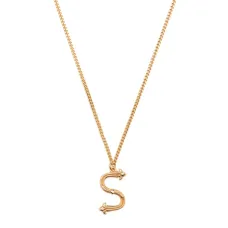 Колье с подвеской S Колье с подвеской S