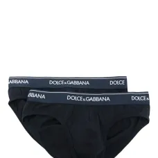 Комплект из двух трусов-брифов с логотипом