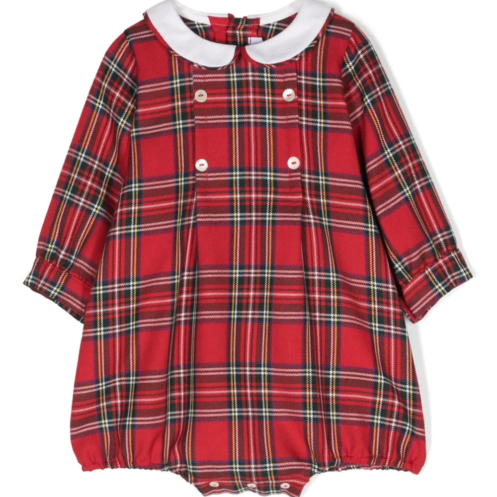 Ромпер в клетку тартан