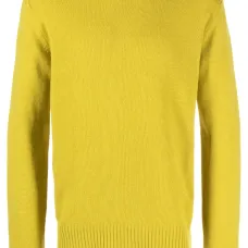 Джемпер из смесового кашемира с круглым вырезом