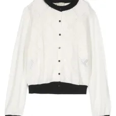 кардиган с жаккардовым логотипом