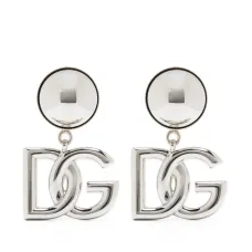 Серьги-клипсы с логотипом