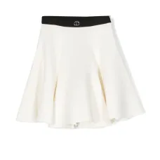 Расклешенная юбка с логотипом