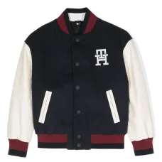 Бомбер с логотипом и полосками