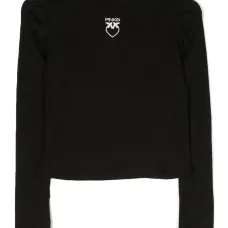 Джемпер в рубчик с вышитым логотипом